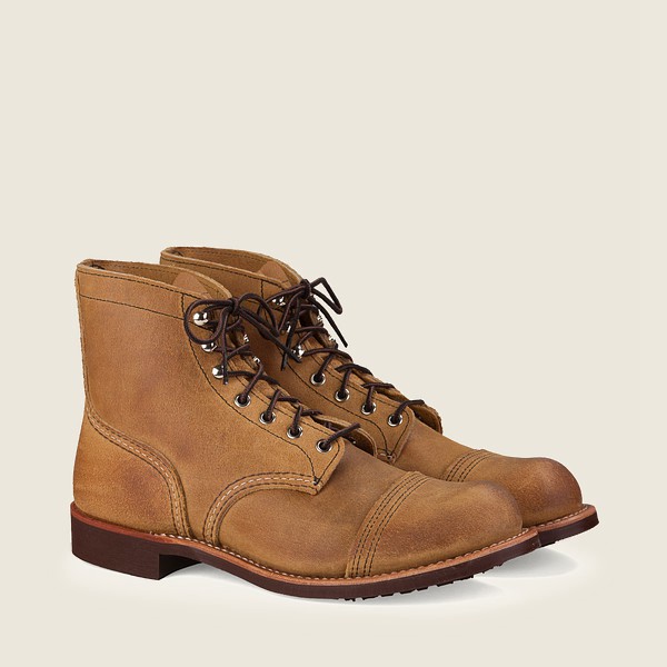 Red Wing Heritage Bot Erkek - Iron Ranger - 6-Inch Muleskinner Deri - Haki - 85TOEFNQA